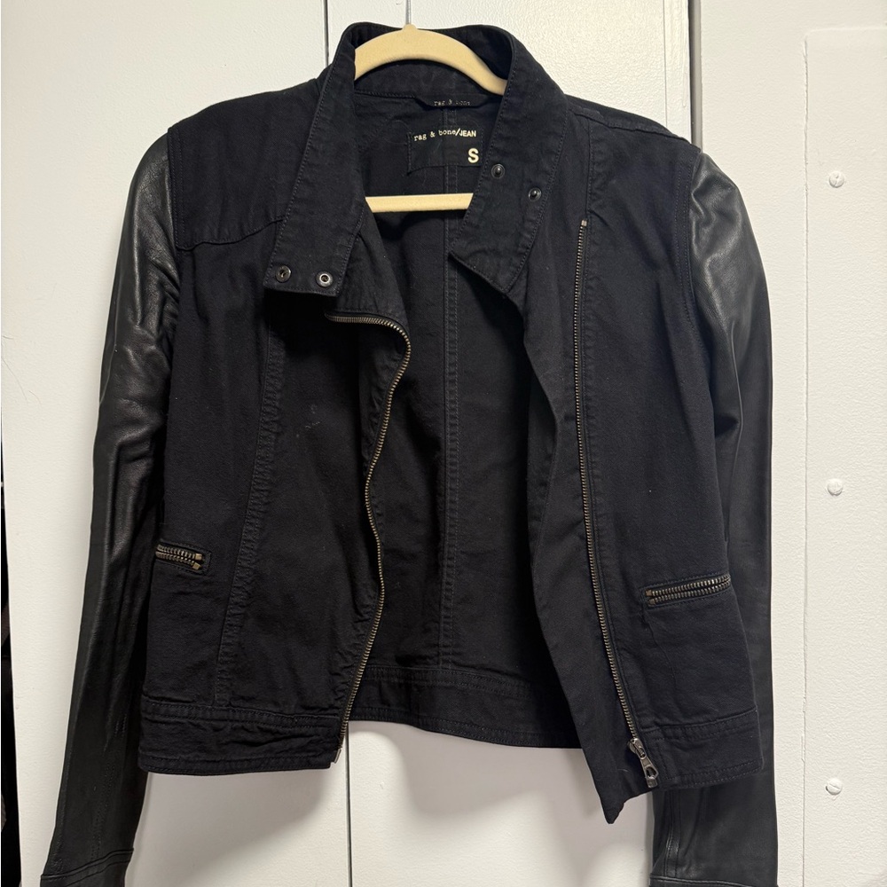 Rag&Bone Jean jacket with leather arms